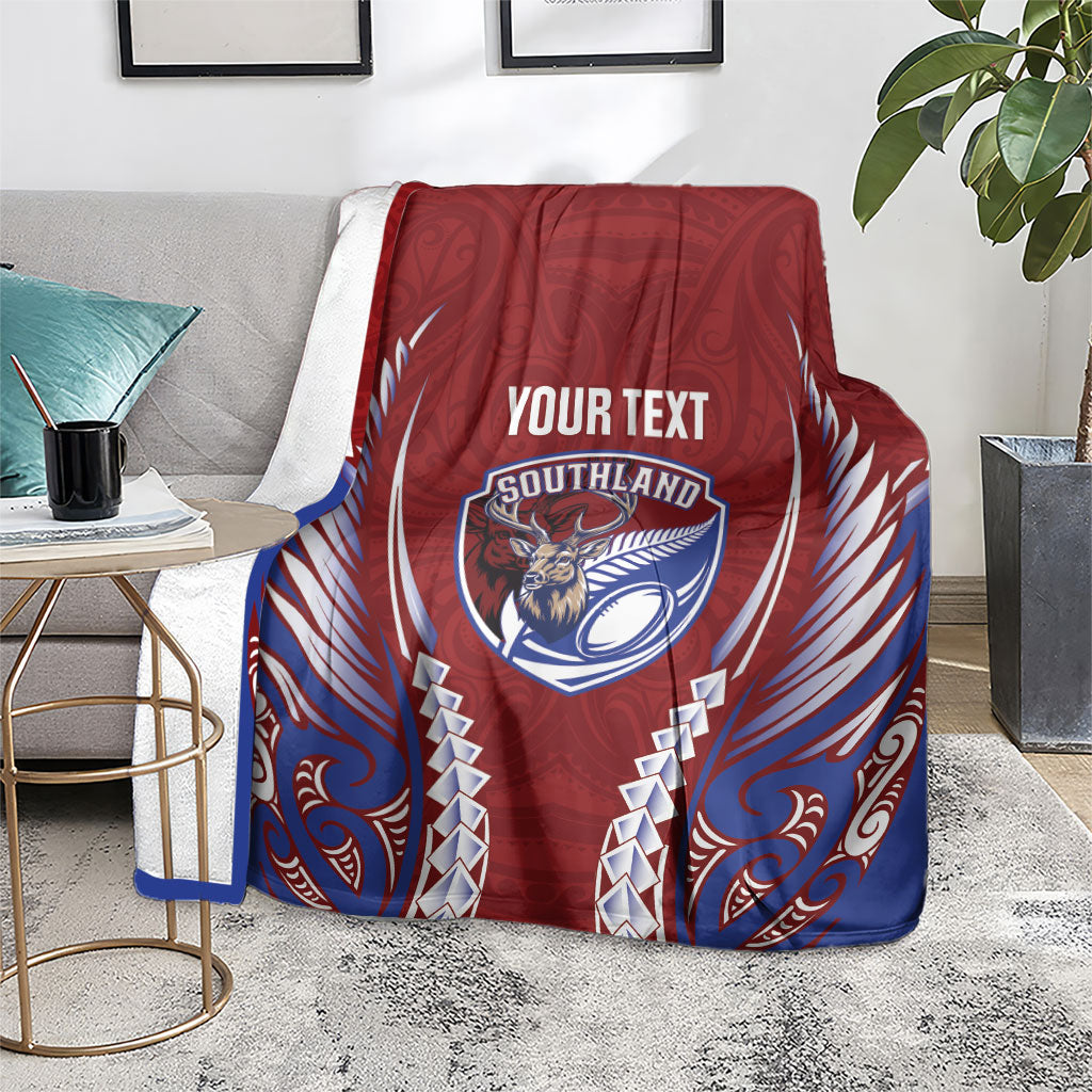 Southland 2026 Rugby Custom Blanket NZ Maori Silver Fern LT14 - Polynesian Pride