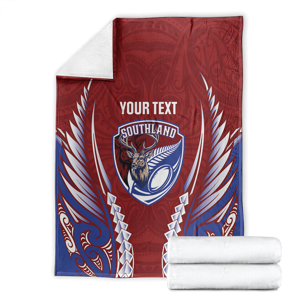 Southland 2026 Rugby Custom Blanket NZ Maori Silver Fern LT14 - Polynesian Pride
