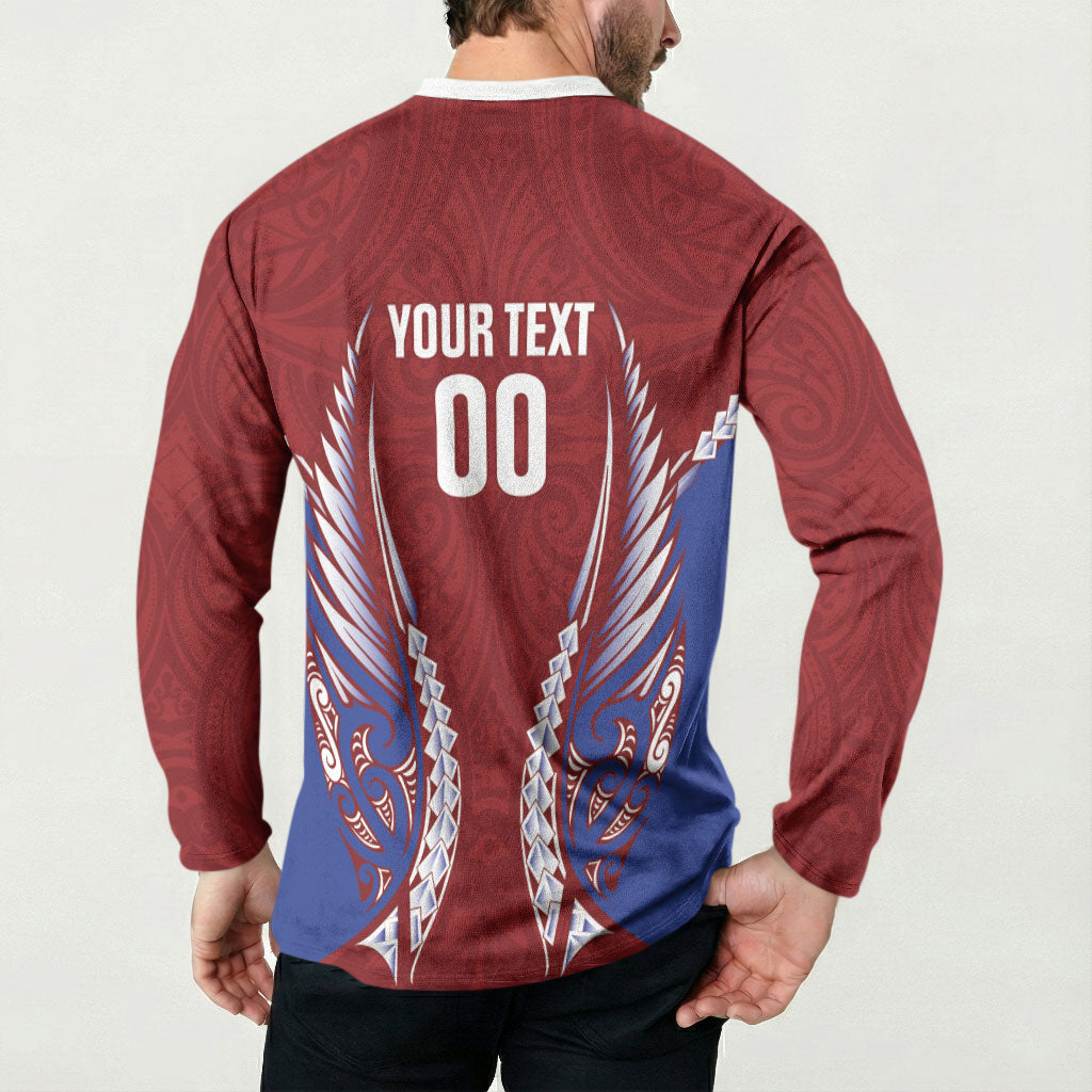 Southland 2026 Rugby Custom Button Sweatshirt NZ Maori Silver Fern LT14 - Polynesian Pride