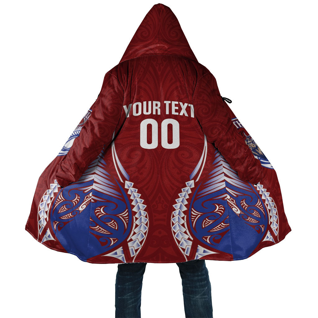 Southland 2026 Rugby Custom Cloak NZ Maori Silver Fern LT14 Unisex Maroon - Polynesian Pride