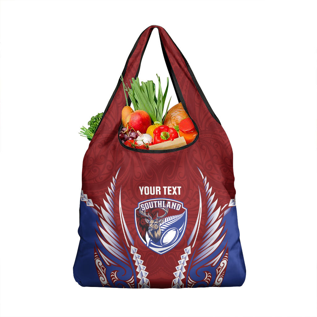 Southland 2026 Rugby Custom Grocery Bag NZ Maori Silver Fern LT14 1-pack One Size Maroon - Polynesian Pride