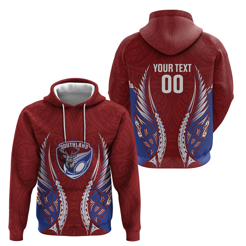 Southland 2026 Rugby Custom Hoodie NZ Maori Silver Fern LT14 - Polynesian Pride