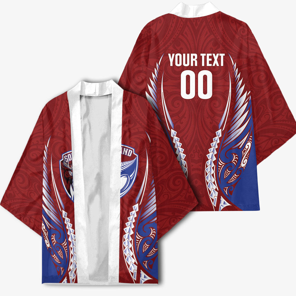 Southland 2026 Rugby Custom Kimono NZ Maori Silver Fern LT14 - Polynesian Pride