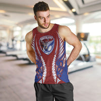 Southland 2026 Rugby Custom Men Tank Top NZ Maori Silver Fern LT14 Maroon - Polynesian Pride