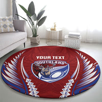 Southland 2026 Rugby Custom Round Carpet NZ Maori Silver Fern LT14 - Polynesian Pride