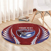 Southland 2026 Rugby Custom Round Carpet NZ Maori Silver Fern LT14 - Polynesian Pride