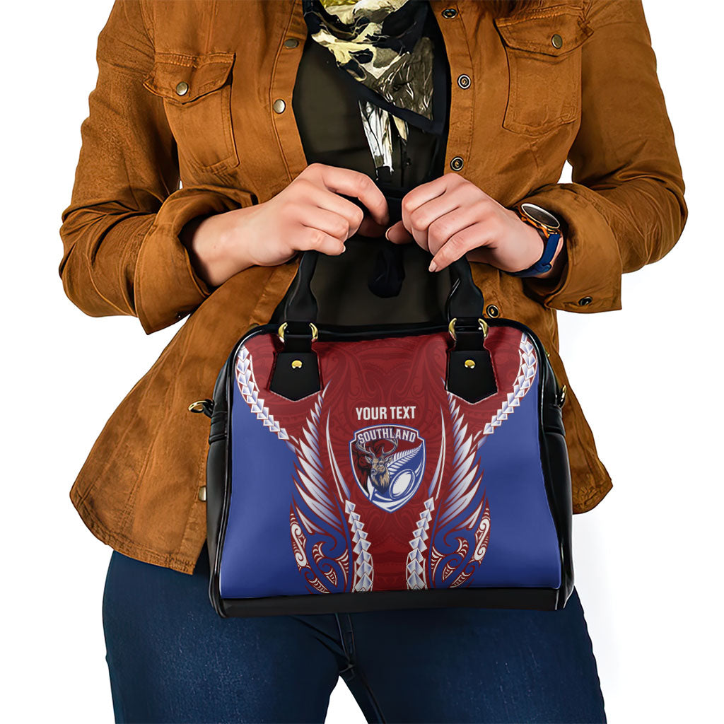 Southland 2026 Rugby Custom Shoulder Handbag NZ Maori Silver Fern LT14 - Polynesian Pride