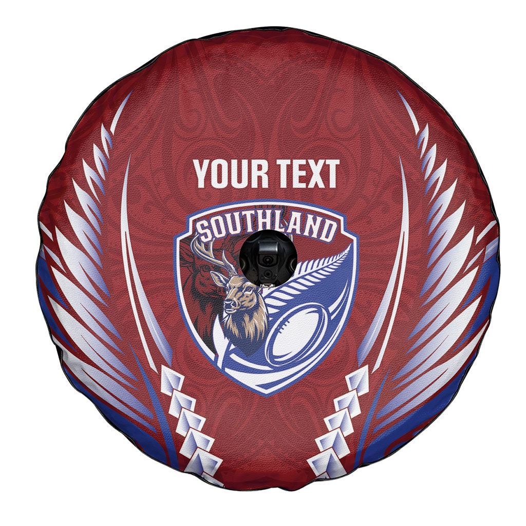 Southland 2026 Rugby Custom Spare Tire Cover NZ Maori Silver Fern LT14 - Polynesian Pride