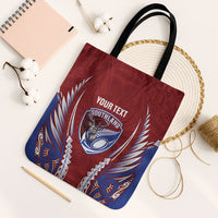 Southland 2026 Rugby Custom Tote Bag NZ Maori Silver Fern LT14 Black Strap One Size Maroon - Polynesian Pride