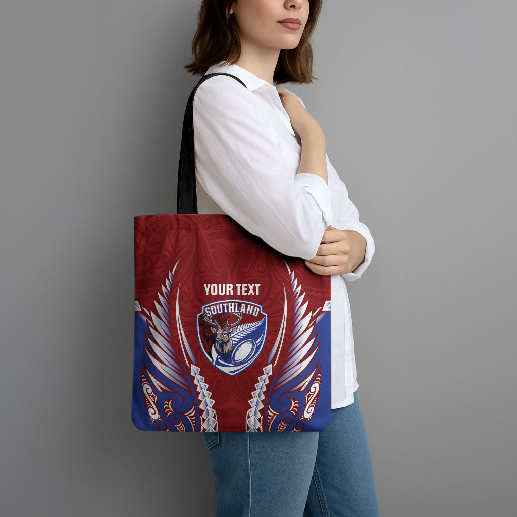 Southland 2026 Rugby Custom Tote Bag NZ Maori Silver Fern LT14 - Polynesian Pride