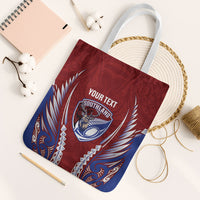 Southland 2026 Rugby Custom Tote Bag NZ Maori Silver Fern LT14 White Strap One Size Maroon - Polynesian Pride