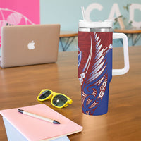 Southland 2026 Rugby Custom Tumbler With Handle NZ Maori Silver Fern LT14 - Polynesian Pride