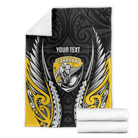 Taranaki 2026 Rugby Custom Blanket NZ Maori Silver Fern LT14 - Polynesian Pride