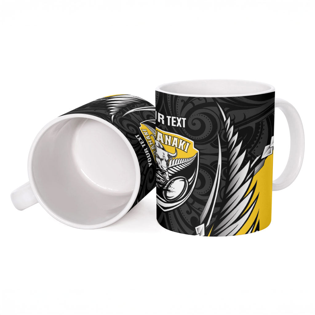 Taranaki 2026 Rugby Custom Ceramic Mug NZ Maori Silver Fern LT14 - Polynesian Pride