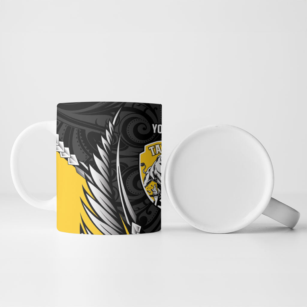 Taranaki 2026 Rugby Custom Ceramic Mug NZ Maori Silver Fern LT14 - Polynesian Pride