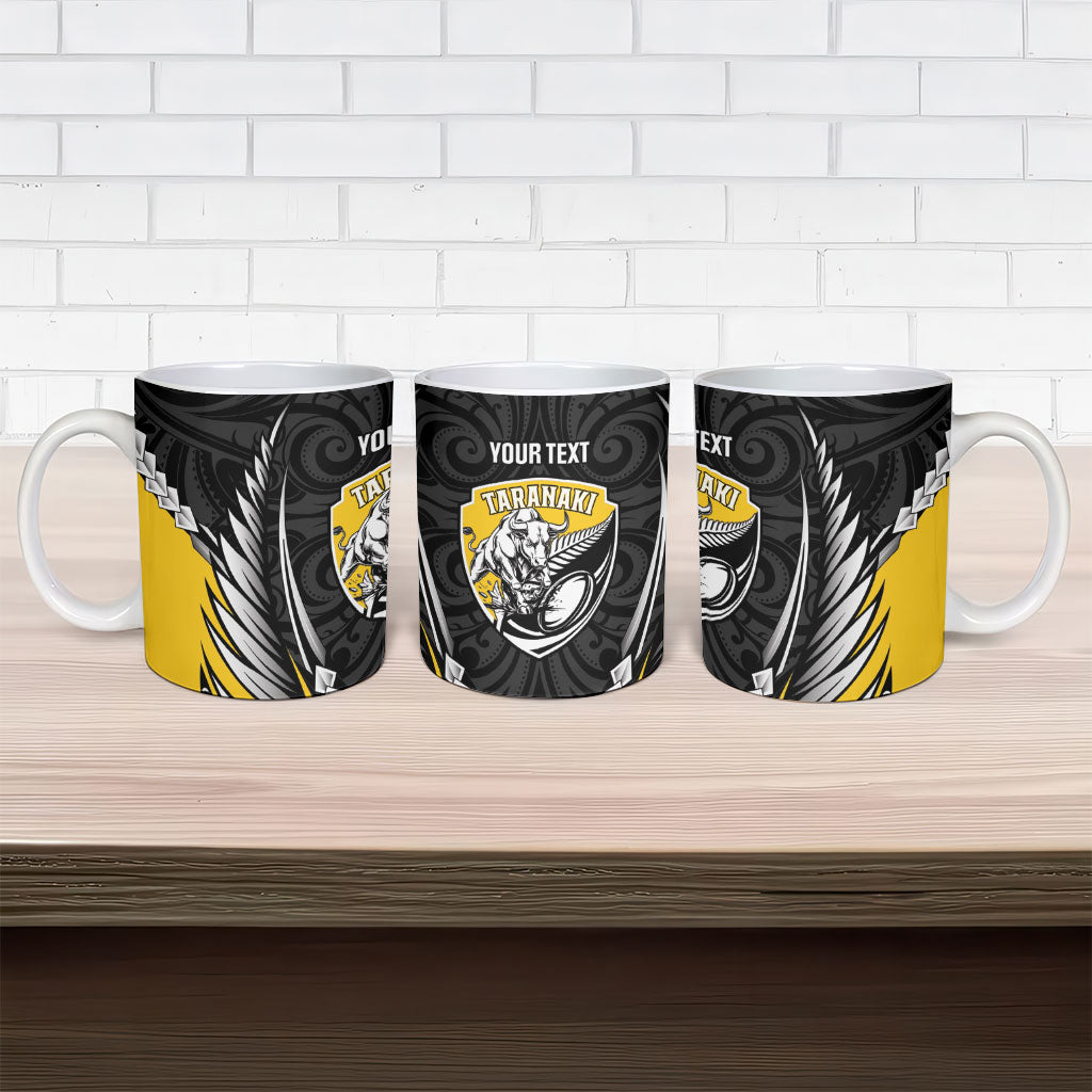 Taranaki 2026 Rugby Custom Ceramic Mug NZ Maori Silver Fern LT14 - Polynesian Pride