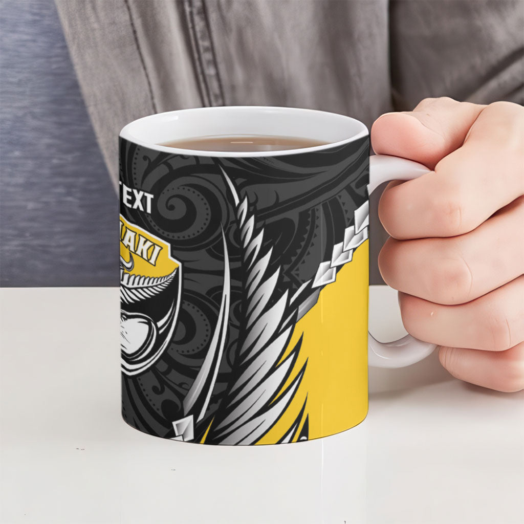 Taranaki 2026 Rugby Custom Ceramic Mug NZ Maori Silver Fern LT14 - Polynesian Pride