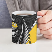 Taranaki 2026 Rugby Custom Ceramic Mug NZ Maori Silver Fern LT14 - Polynesian Pride