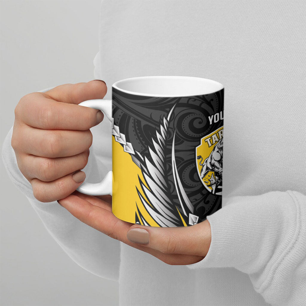 Taranaki 2026 Rugby Custom Ceramic Mug NZ Maori Silver Fern LT14 - Polynesian Pride