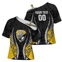 Taranaki 2026 Rugby Custom Cross Shoulder Shirt NZ Maori Silver Fern LT14 - Polynesian Pride