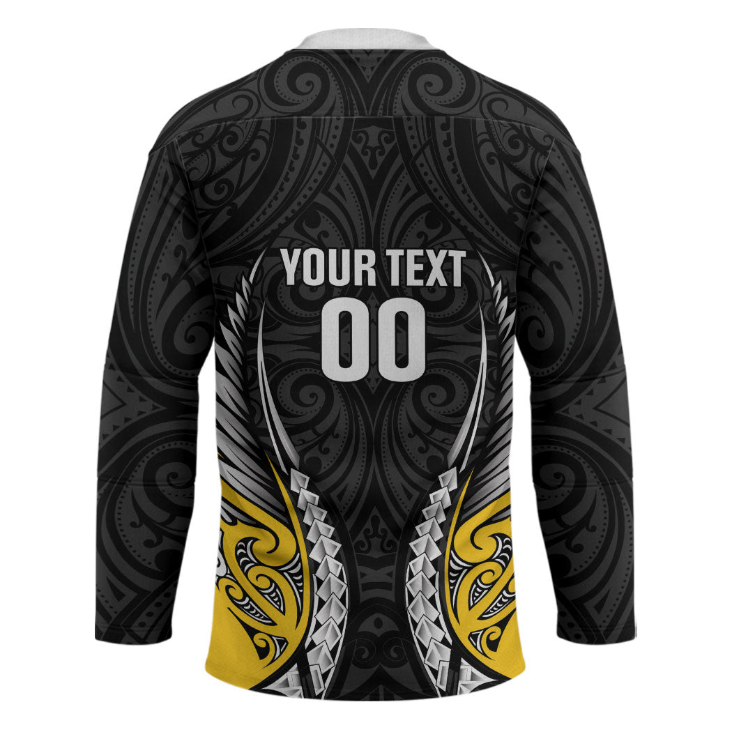Taranaki 2026 Rugby Custom Hockey Jersey NZ Maori Silver Fern LT14 - Polynesian Pride