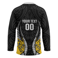 Taranaki 2026 Rugby Custom Hockey Jersey NZ Maori Silver Fern LT14 - Polynesian Pride