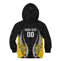 Taranaki 2026 Rugby Custom Kid Hoodie NZ Maori Silver Fern LT14 - Polynesian Pride