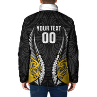 Taranaki 2026 Rugby Custom Padded Jacket NZ Maori Silver Fern LT14 - Polynesian Pride
