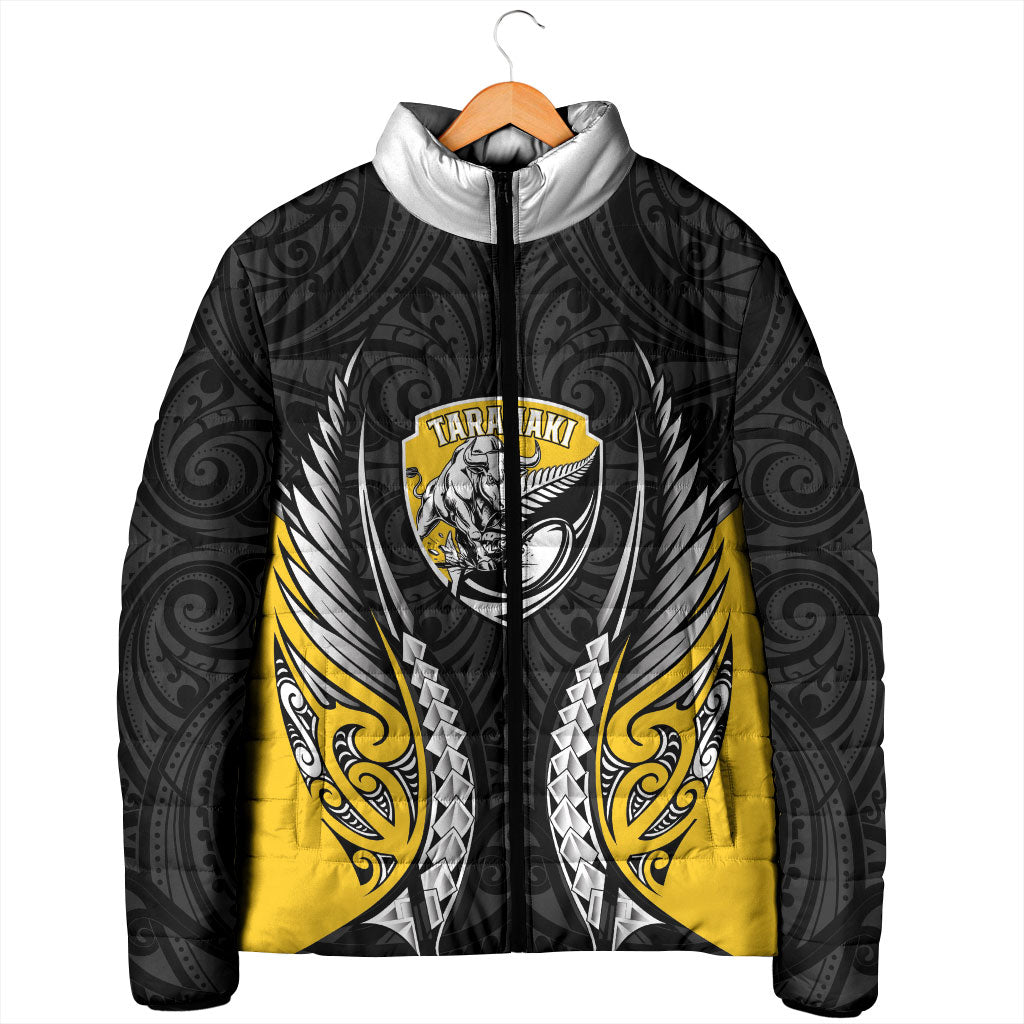 Taranaki 2026 Rugby Custom Padded Jacket NZ Maori Silver Fern LT14 - Polynesian Pride