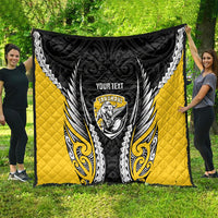 Taranaki 2026 Rugby Custom Quilt NZ Maori Silver Fern LT14 - Polynesian Pride