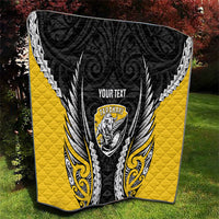 Taranaki 2026 Rugby Custom Quilt NZ Maori Silver Fern LT14 - Polynesian Pride