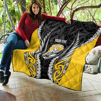 Taranaki 2026 Rugby Custom Quilt NZ Maori Silver Fern LT14 - Polynesian Pride