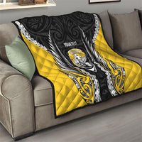 Taranaki 2026 Rugby Custom Quilt NZ Maori Silver Fern LT14 - Polynesian Pride