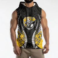 Taranaki 2026 Rugby Custom Sleeveless Hoodie NZ Maori Silver Fern LT14 - Polynesian Pride