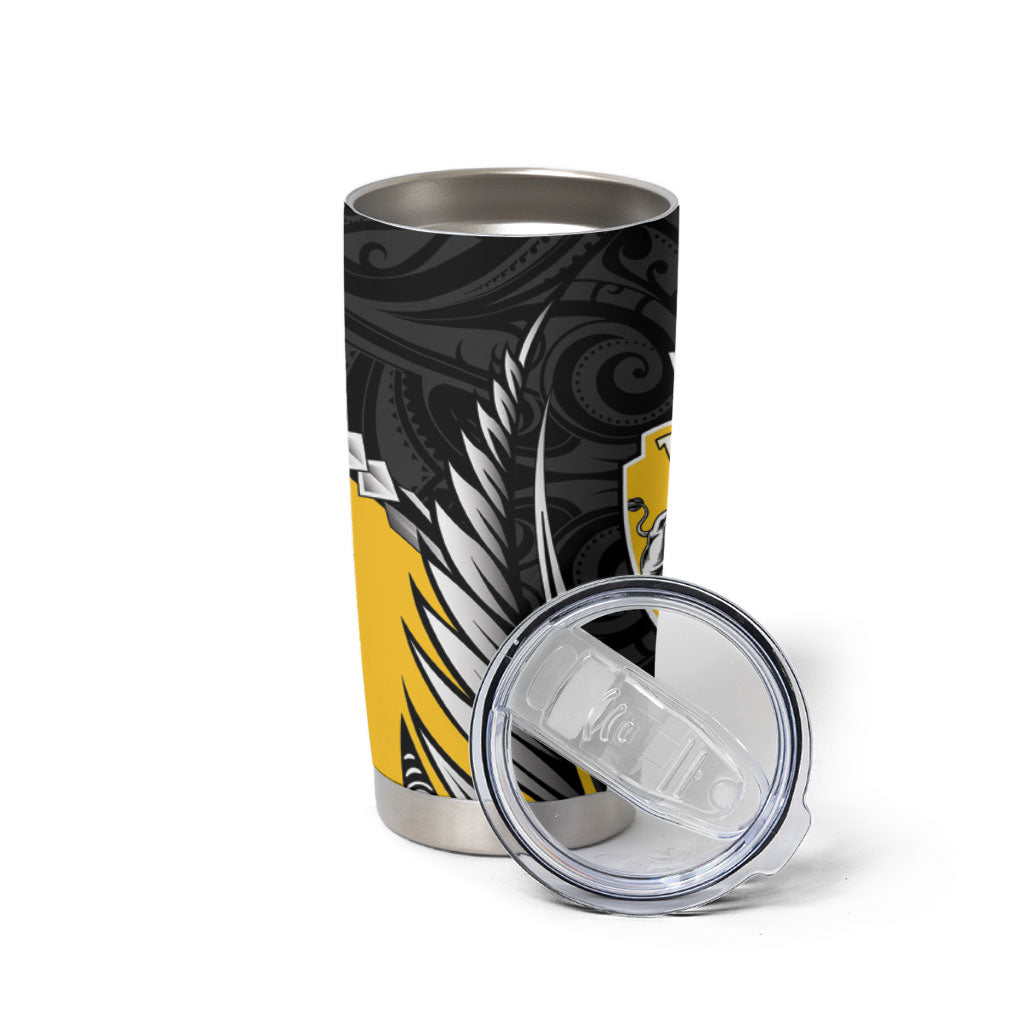 Taranaki 2026 Rugby Custom Tumbler Cup NZ Maori Silver Fern LT14 - Polynesian Pride