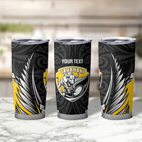 Taranaki 2026 Rugby Custom Tumbler Cup NZ Maori Silver Fern LT14 - Polynesian Pride