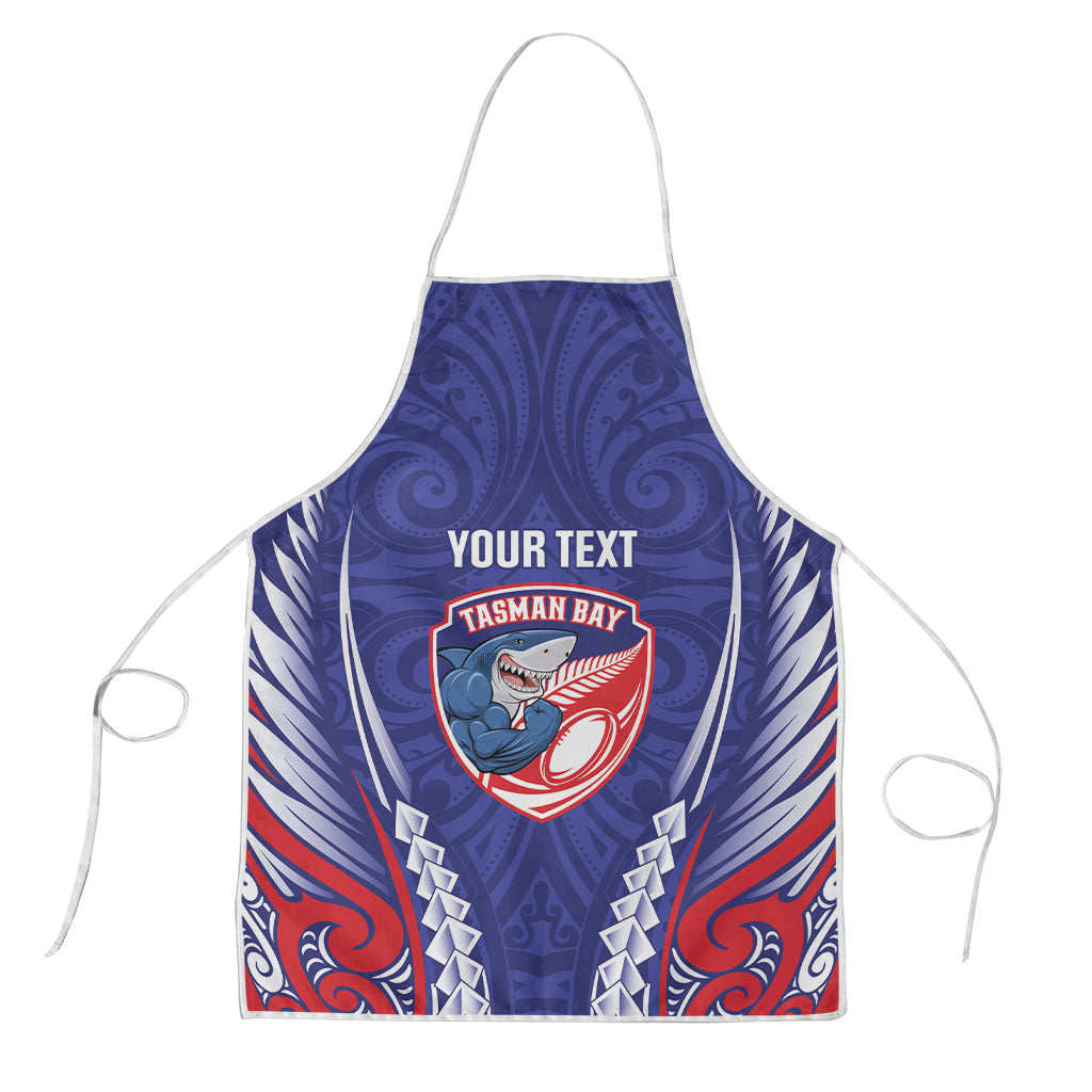 Tasman Bay 2026 Rugby Custom Apron NZ Maori Silver Fern LT14 Blue - Polynesian Pride