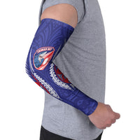 Tasman Bay 2026 Rugby Custom Arm Sleeves NZ Maori Silver Fern LT14 - Polynesian Pride