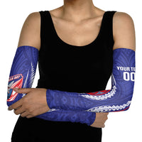 Tasman Bay 2026 Rugby Custom Arm Sleeves NZ Maori Silver Fern LT14 - Polynesian Pride