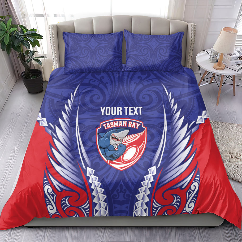 Tasman Bay 2026 Rugby Custom Bedding Set NZ Maori Silver Fern LT14 - Polynesian Pride