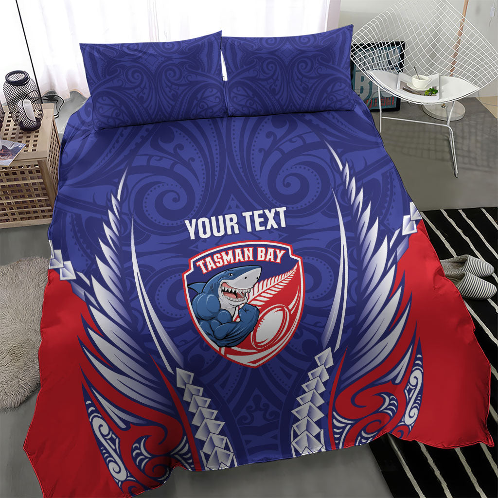 Tasman Bay 2026 Rugby Custom Bedding Set NZ Maori Silver Fern LT14 - Polynesian Pride
