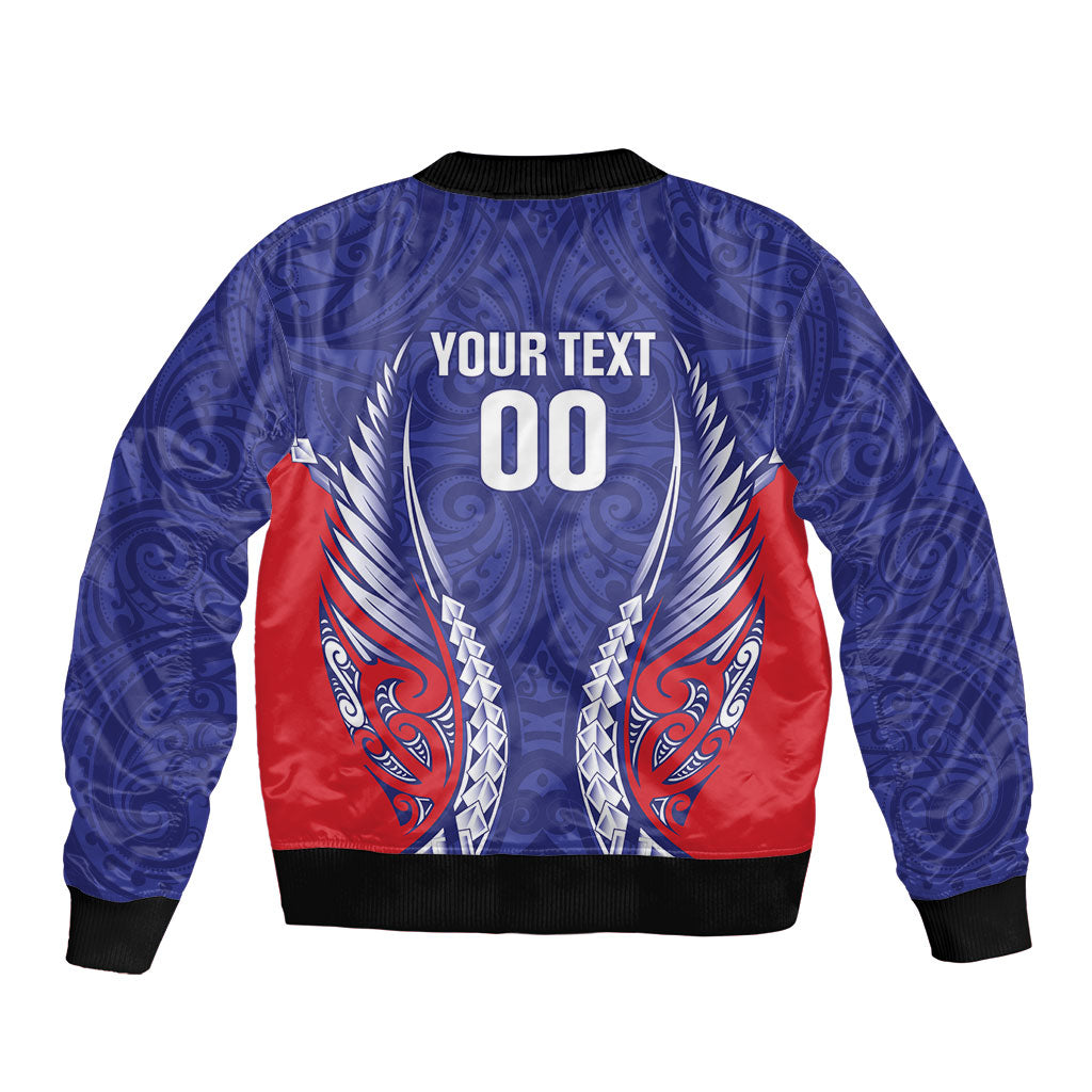 Tasman Bay 2026 Rugby Custom Bomber Jacket NZ Maori Silver Fern LT14 - Polynesian Pride