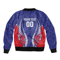 Tasman Bay 2026 Rugby Custom Bomber Jacket NZ Maori Silver Fern LT14 - Polynesian Pride
