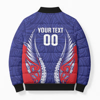 Tasman Bay 2026 Rugby Custom Bomber Puffer Jacket NZ Maori Silver Fern LT14 - Polynesian Pride