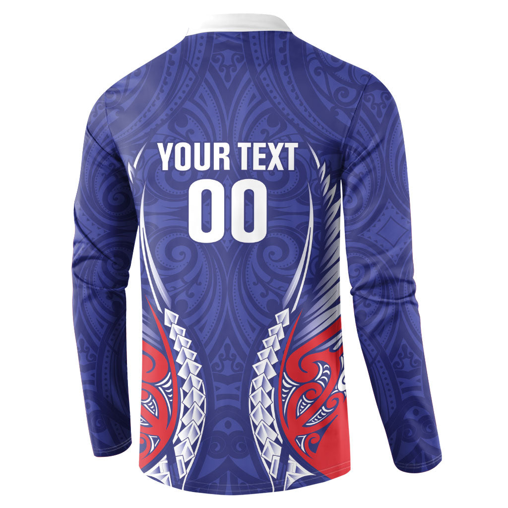 Tasman Bay 2026 Rugby Custom Button Sweatshirt NZ Maori Silver Fern LT14 - Polynesian Pride