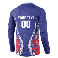 Tasman Bay 2026 Rugby Custom Button Sweatshirt NZ Maori Silver Fern LT14 - Polynesian Pride