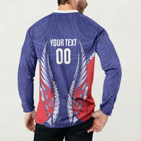 Tasman Bay 2026 Rugby Custom Button Sweatshirt NZ Maori Silver Fern LT14 - Polynesian Pride