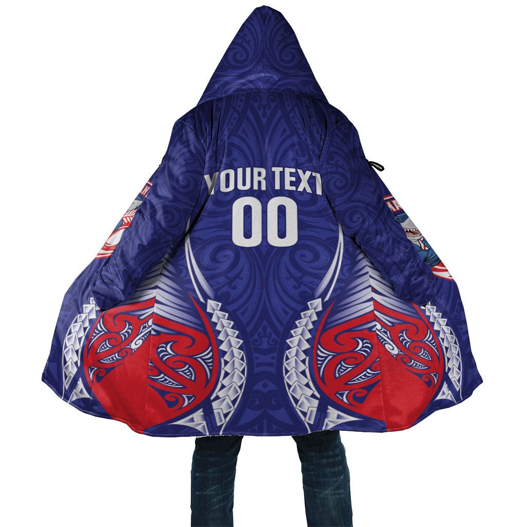 Tasman Bay 2026 Rugby Custom Cloak NZ Maori Silver Fern LT14 Unisex Blue - Polynesian Pride