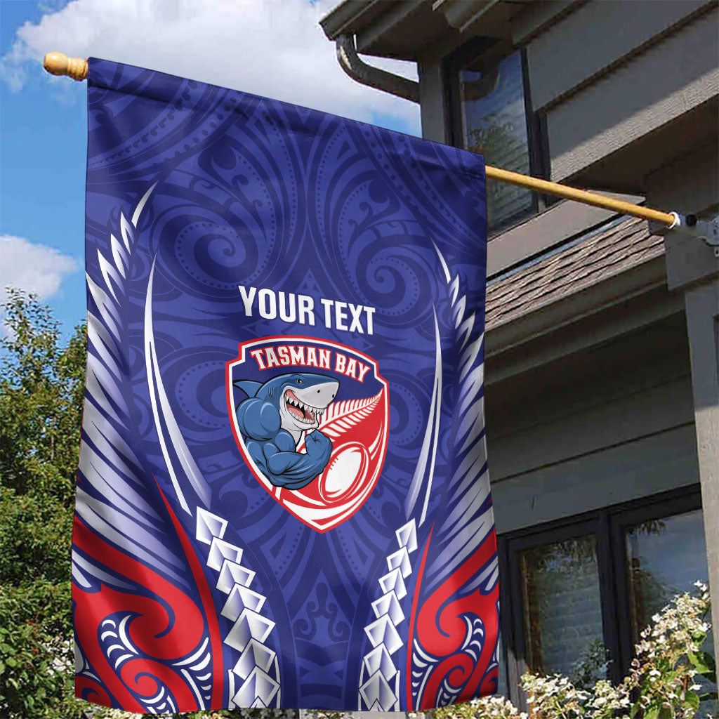 Tasman Bay 2026 Rugby Custom Garden Flag NZ Maori Silver Fern LT14 - Polynesian Pride