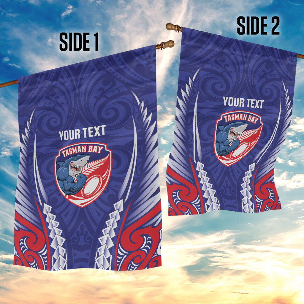 Tasman Bay 2026 Rugby Custom Garden Flag NZ Maori Silver Fern LT14 - Polynesian Pride